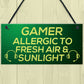 Funny Gamer Gift Gaming Sign For Bedroom Man Cave Son Xmas