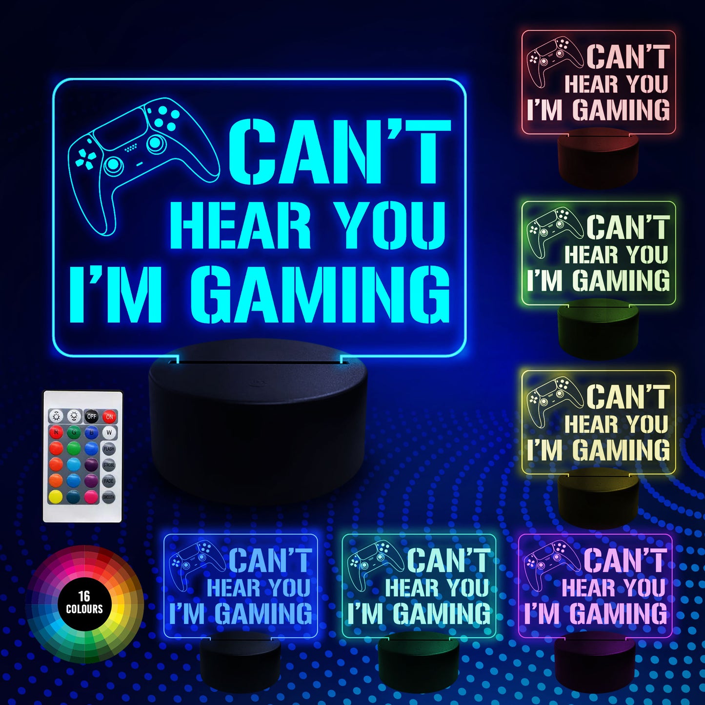 Gaming Bedroom LED Sign Gift For Gamer Games Room Bedroom