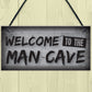 Man Cave Plaque Funny Sign Fathers Day Gift Game Boys Room Gifts