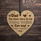 Happy Fathers Day Gift For Dad Heart Engraved Sign Gifts