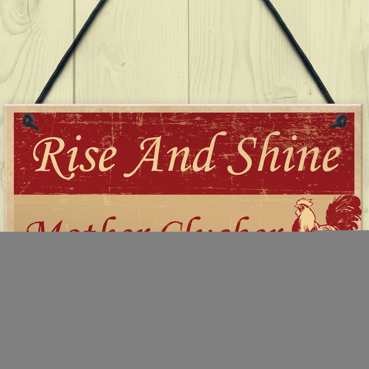 Funny Chicken Sign For Coop Hen House Garden Summerhouse Sign