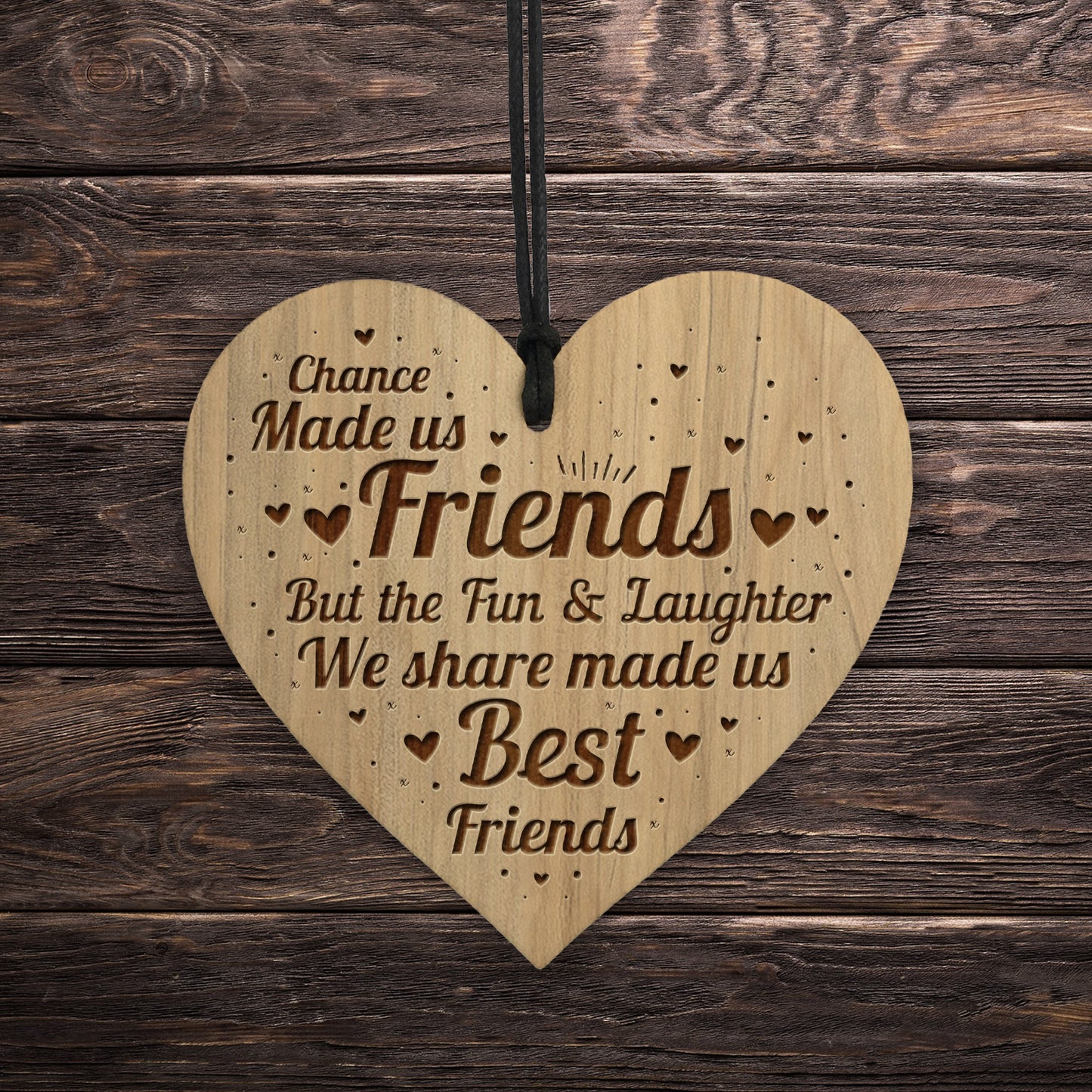 Friendship Plaque FRIENDSHIP SIGN Engraved Heart Best Friend