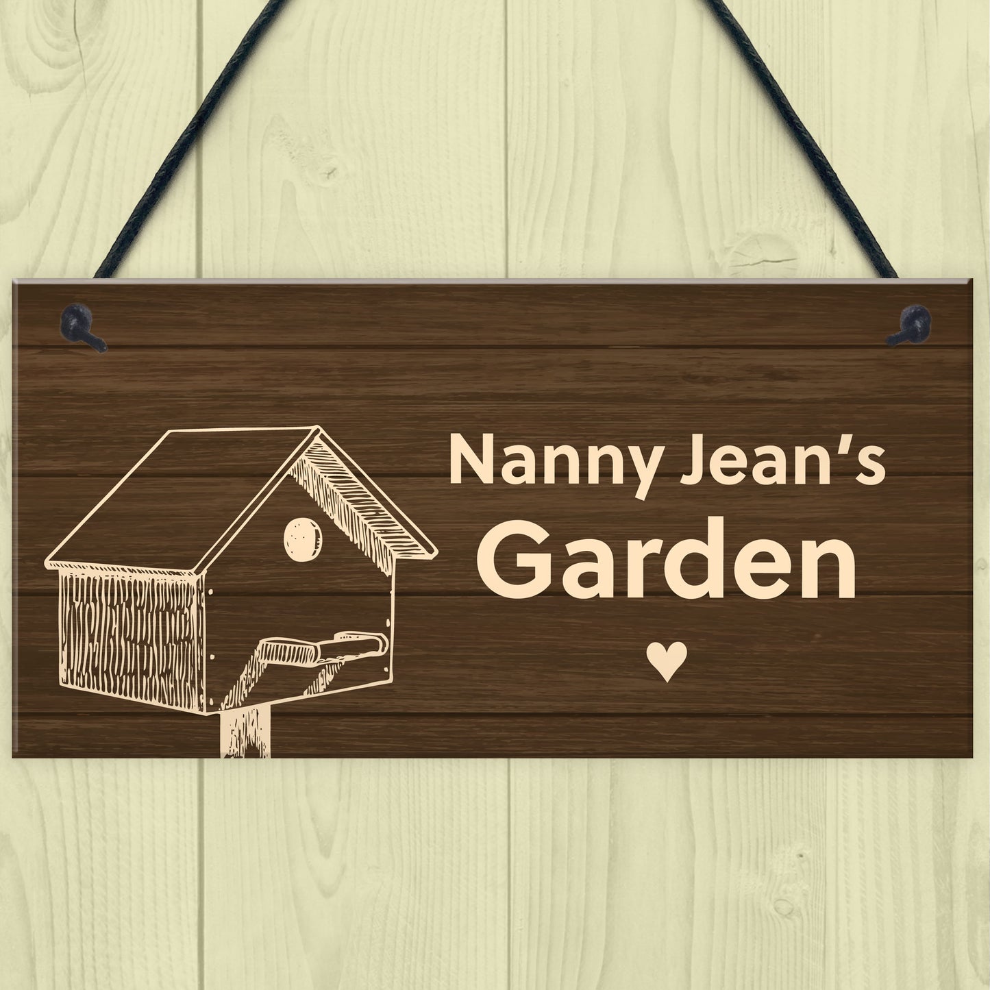 Personalised Nan Nanny Grandma Garden Sign Summerhouse Plaque