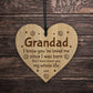Grandad Birthday Gifts Engraved Heart Grandad Christmas Gifts