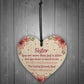Best Friend Gift Sister Gift Wood Heart Sister Birthday Gift