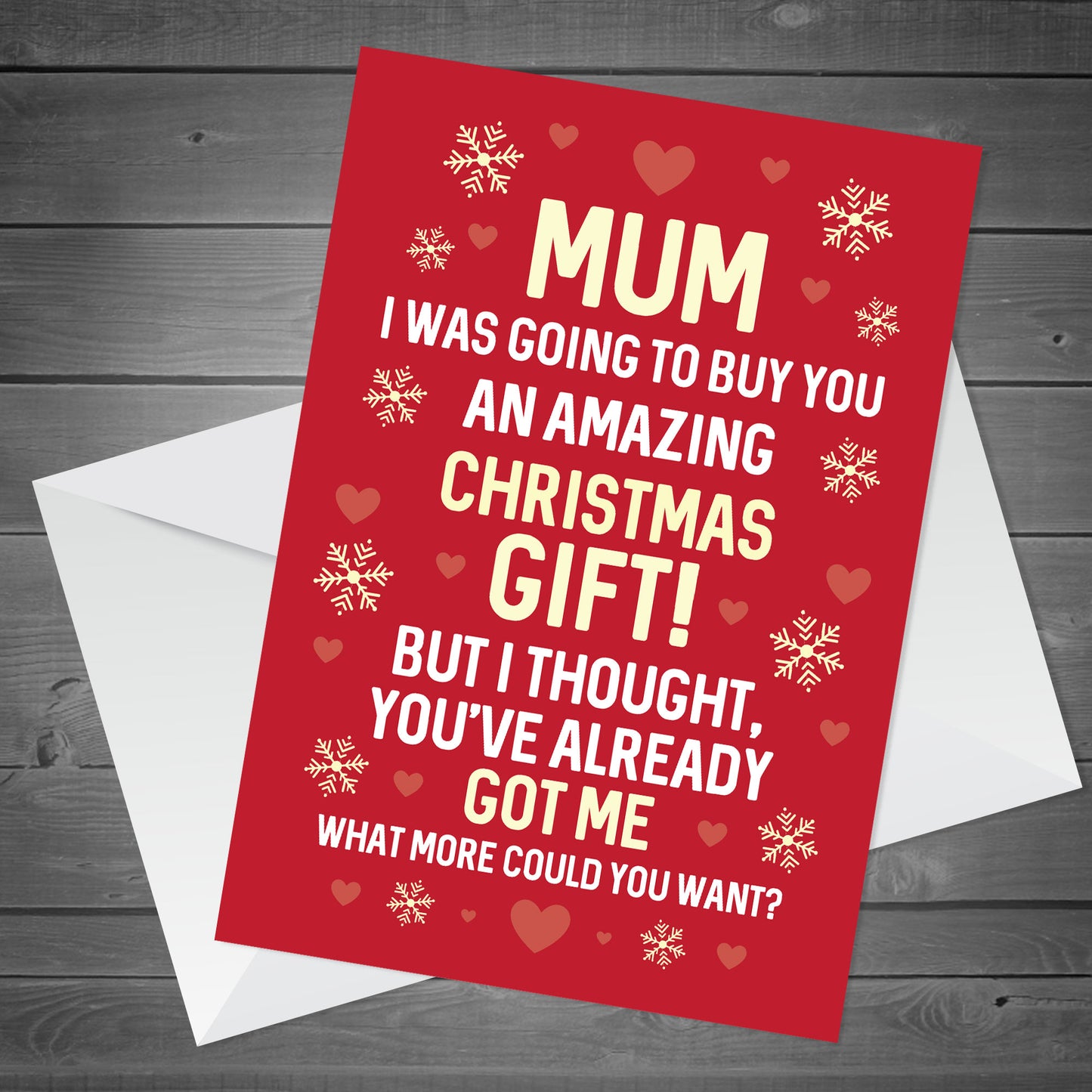 Christmas Card For Mum Funny Mum Card From Daughter Son Joke