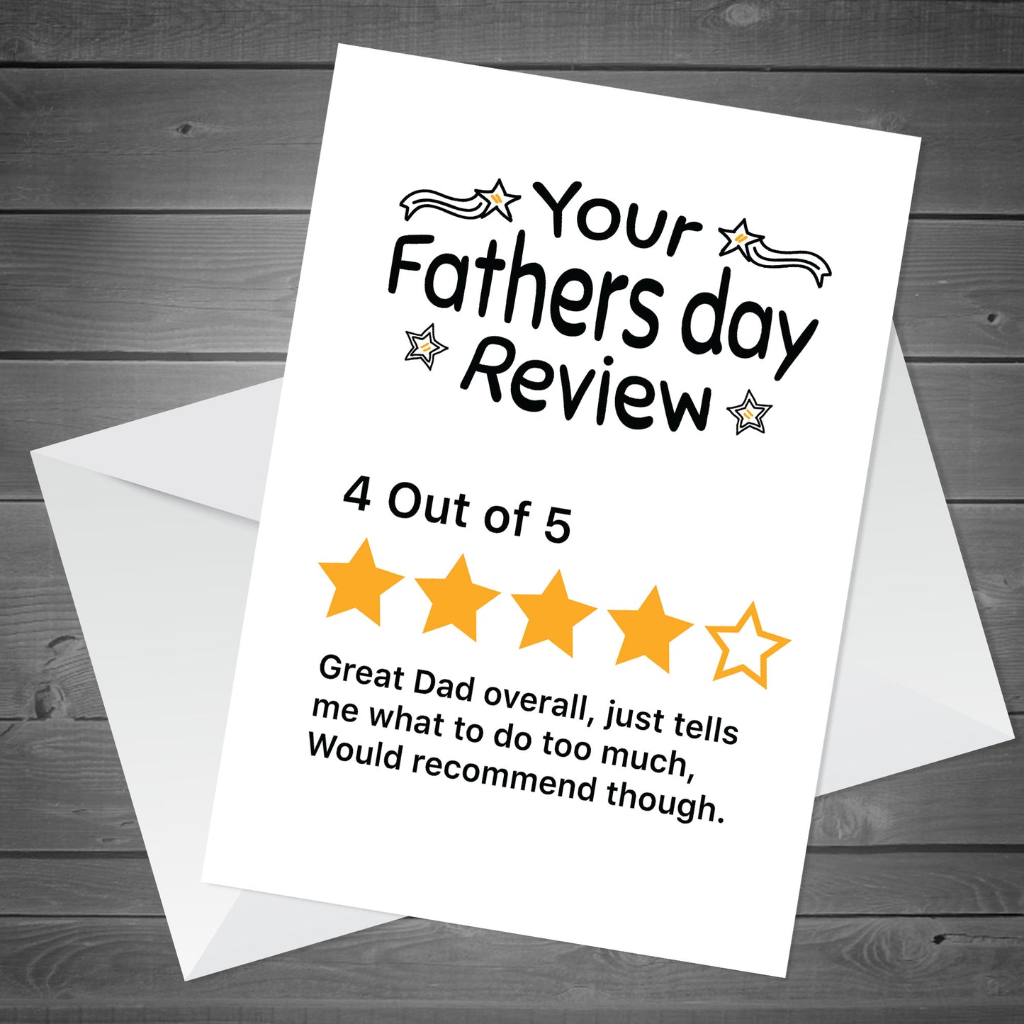 Dad Fathers Day Card Funny Fathers Day Card Review Card