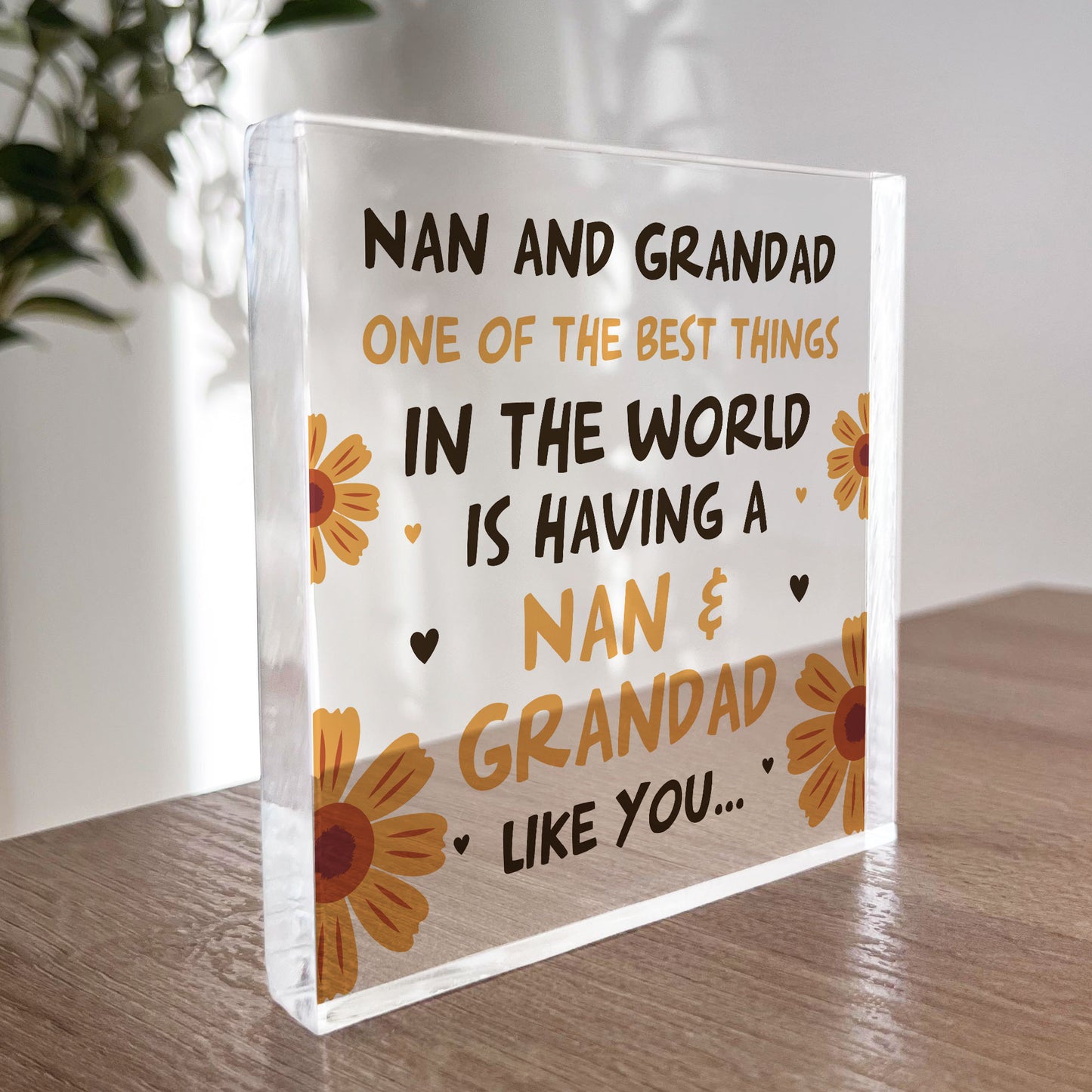 Nan And Grandad Sign Gift For Nan And Grandad Christmas Birthday