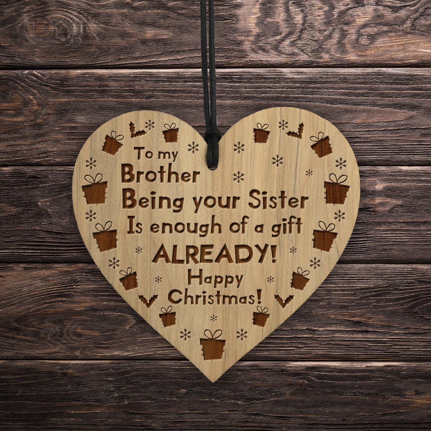 Brother Gift For Christmas Funny Hilarious Gift For Him Engraved