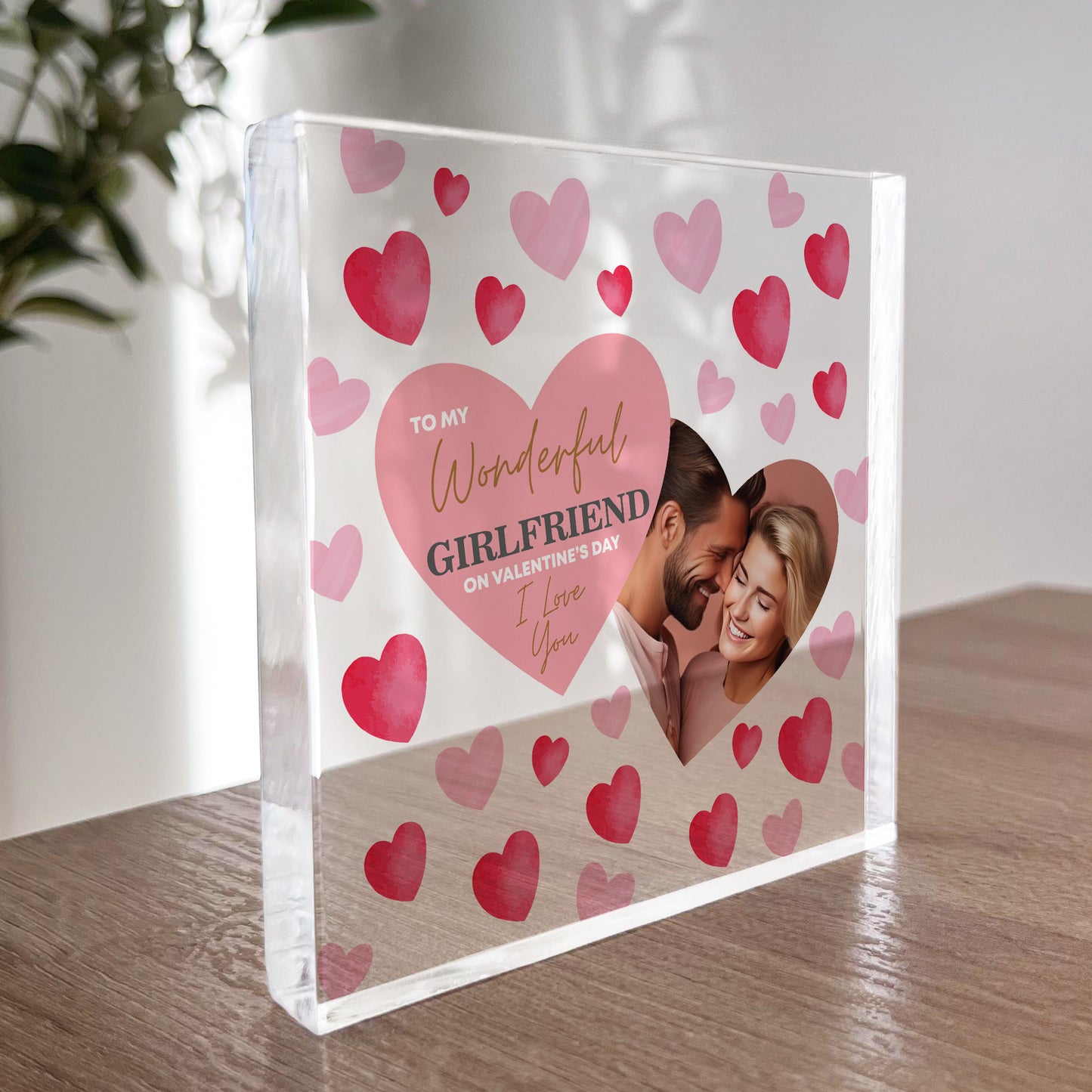 Personalised Valentines Gifts For Girlfriend Photo Block