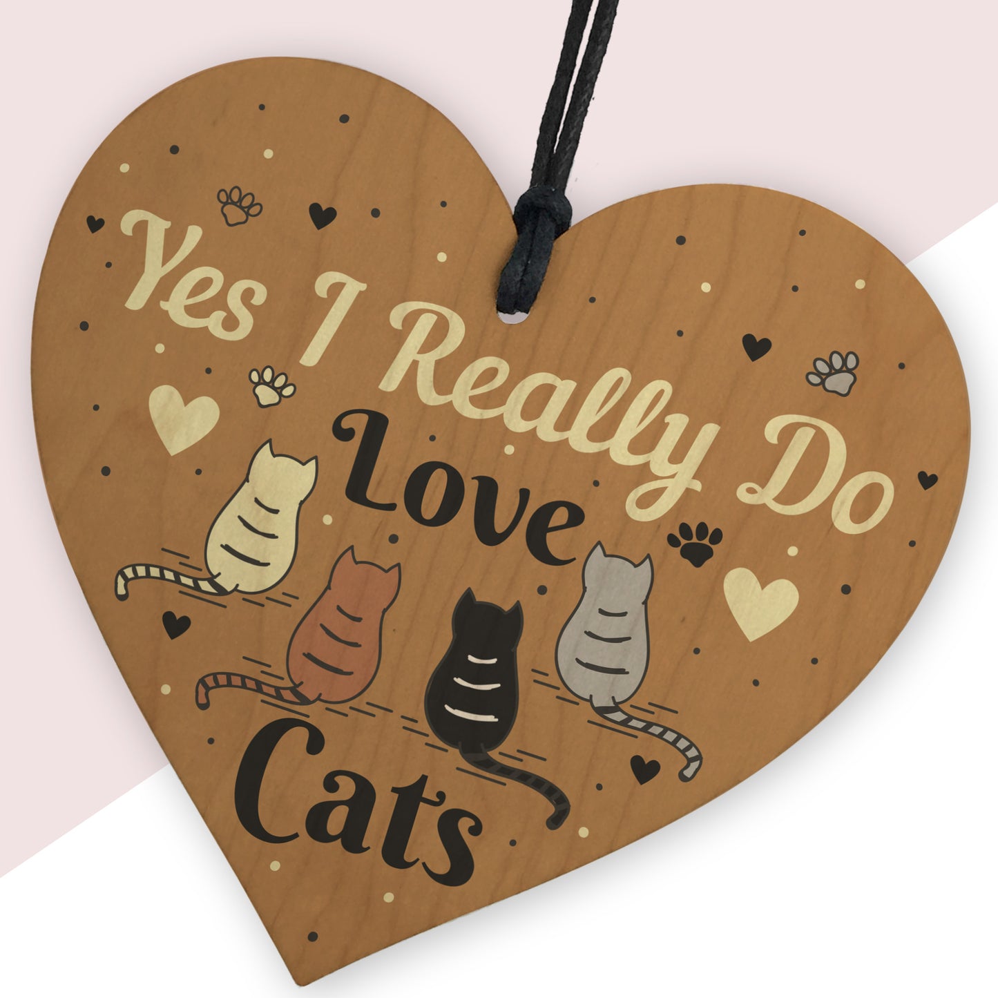 Cat Signs And Plaques For Home Wood Heart Cat Sign For Home