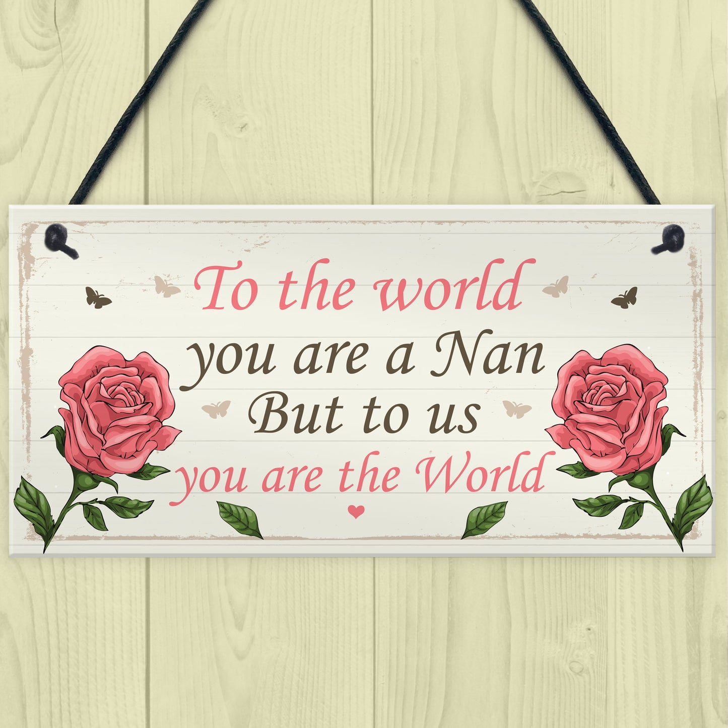 Nan Gift Hanging Plaque Cute Gifts For Nan From Grandchildren