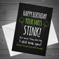 Funny Happy Birthday Card For Him Novelty Card Boyfriend Husband