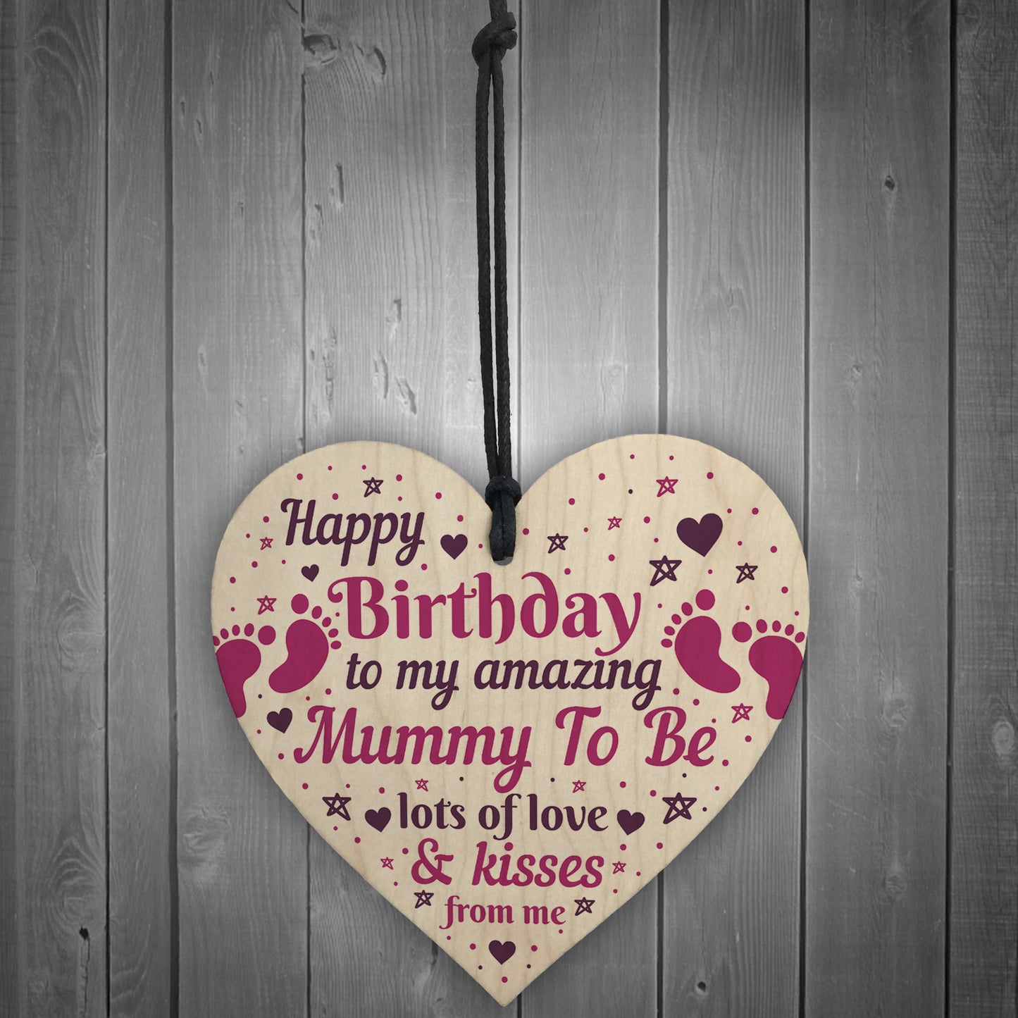 Mummy Gifts Wood Heart Mummy To Be Birthday Cards From Bump