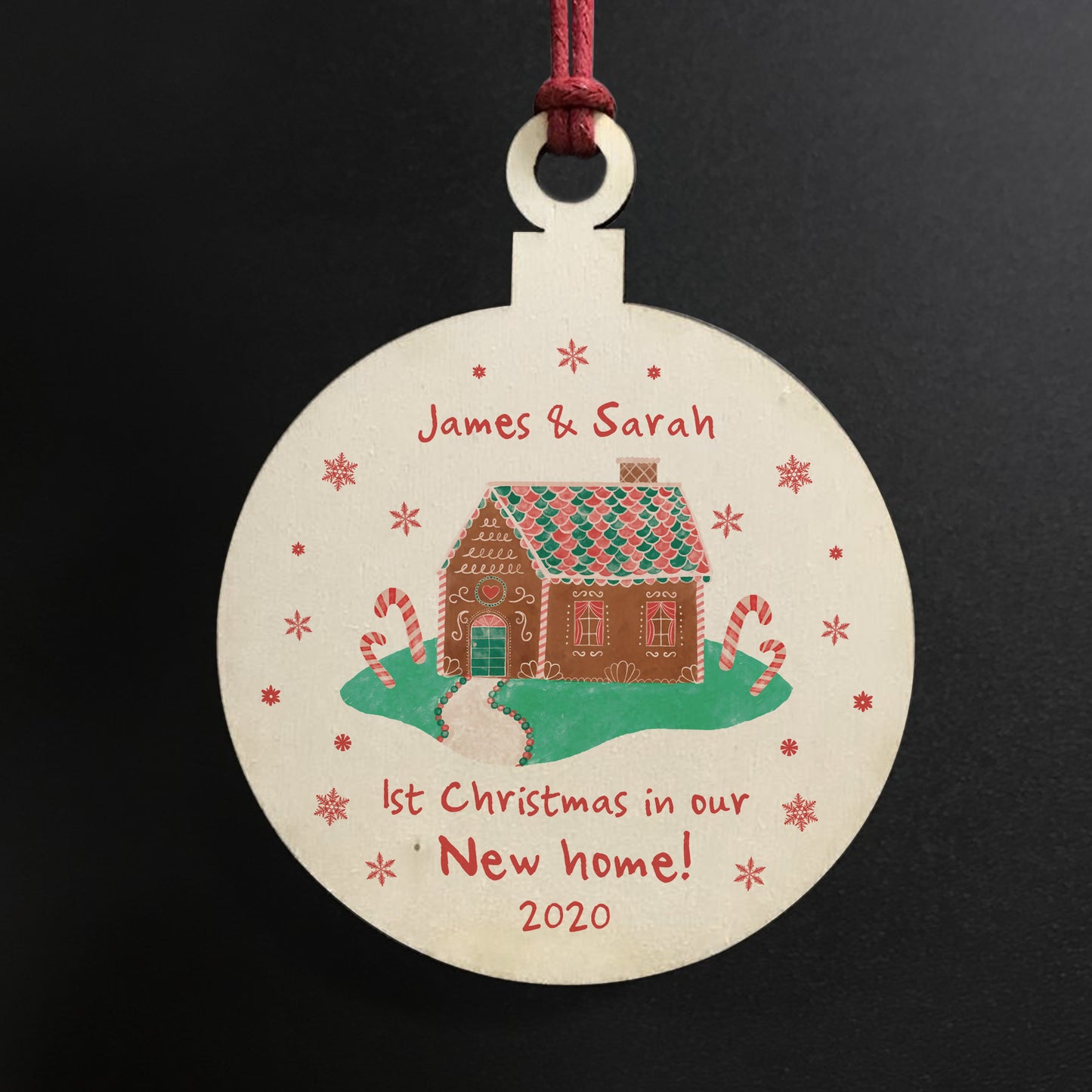 1st Xmas New Home Bauble PERSONALISED Christmas Tree Decor