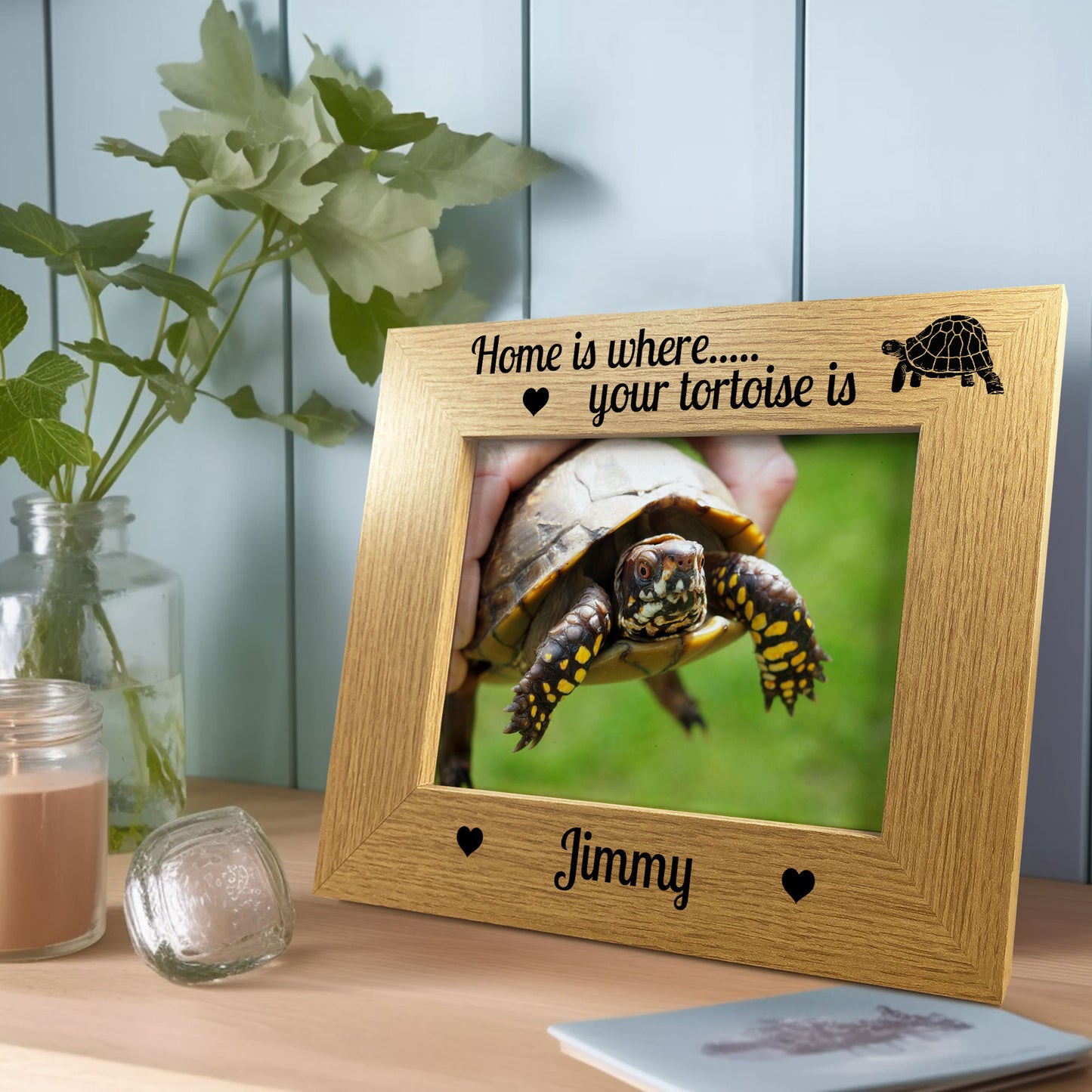 Personalised Photo Frame For Tortoise Pet Gift Tortoise Gifts