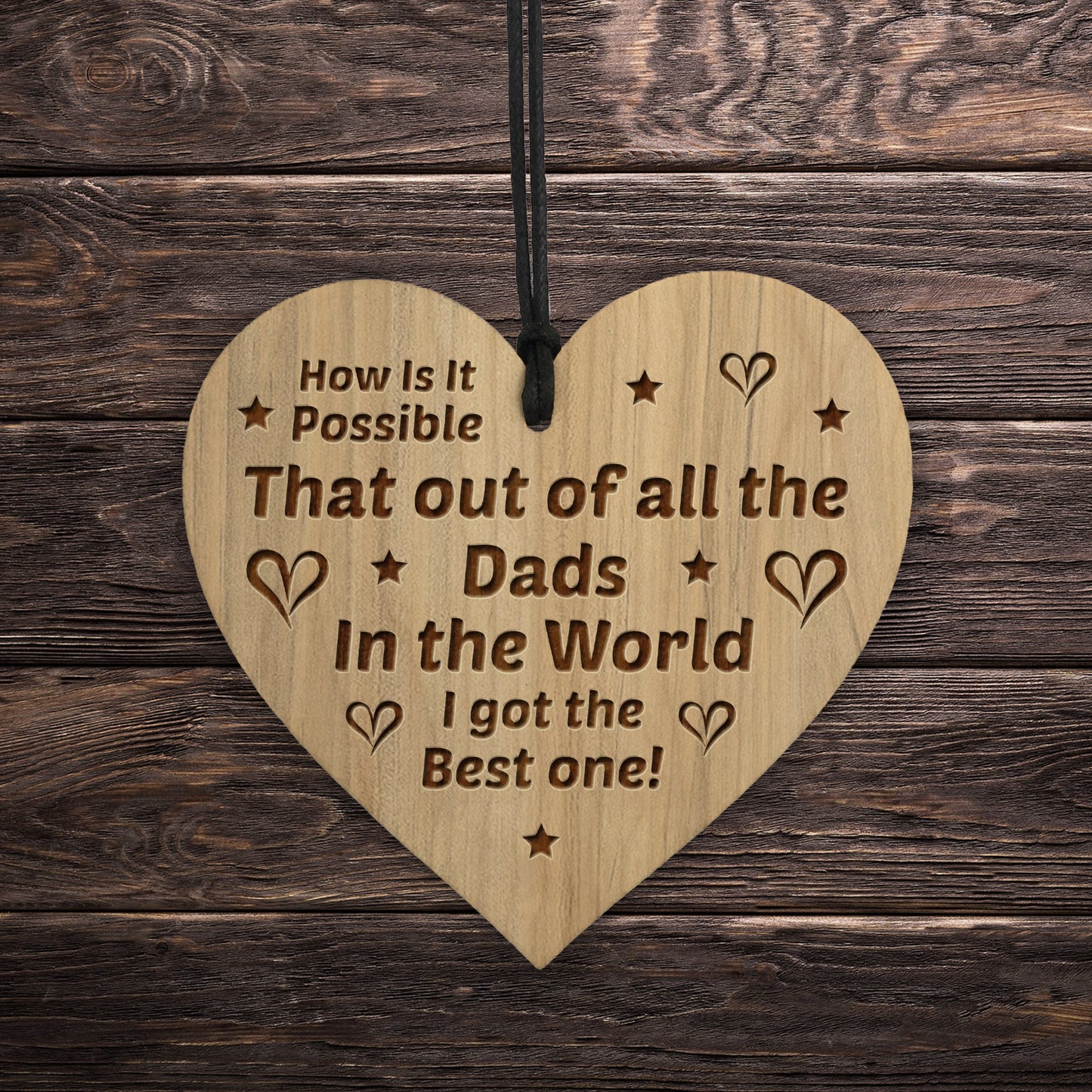 Funny Dad Gifts Birthday Fathers Day Gift For Him Engraved Heart