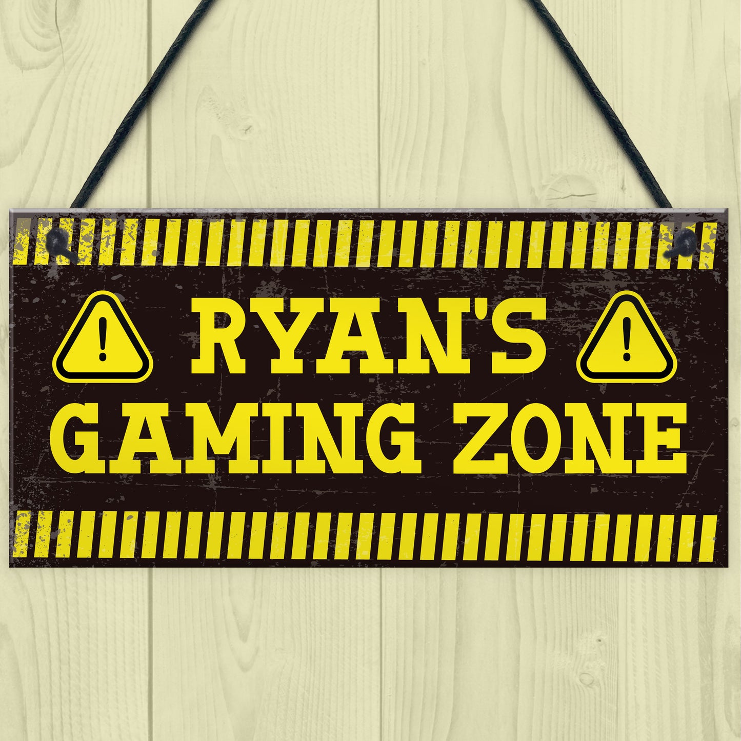 Gaming Zone Shabby Chic Sign Gamer Gift For Men Boys Bedroom