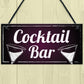 Cocktail Bar Decorations Home Bar Club Man Cave Garden Sign Gift