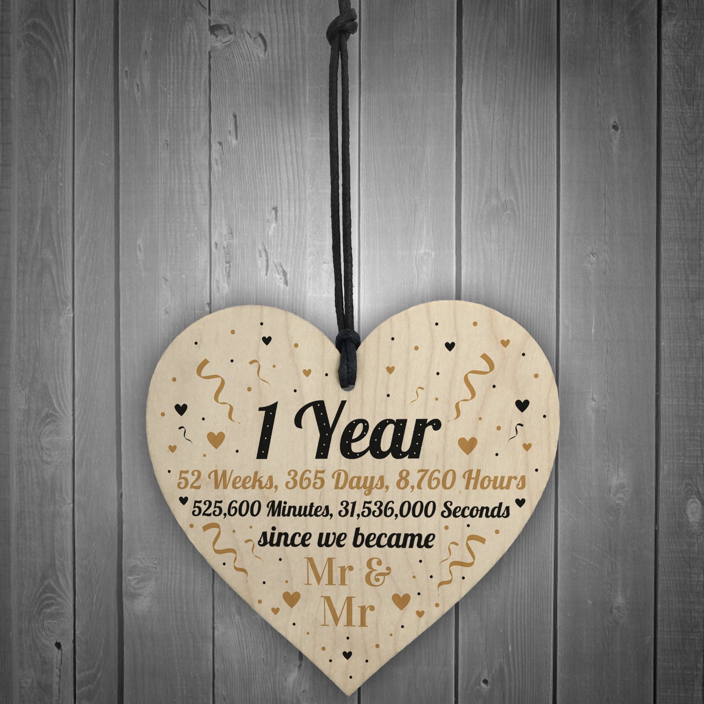 One Year As Mr And Mr First Anniversary Love Husband Couple Gift