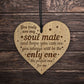 Anniversary Birthday Christmas For SOULMATE Gift Engraved Heart