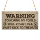 Kick Nuts Tools Man Cave Garage Shed Dad Garden Hanging Plaque
