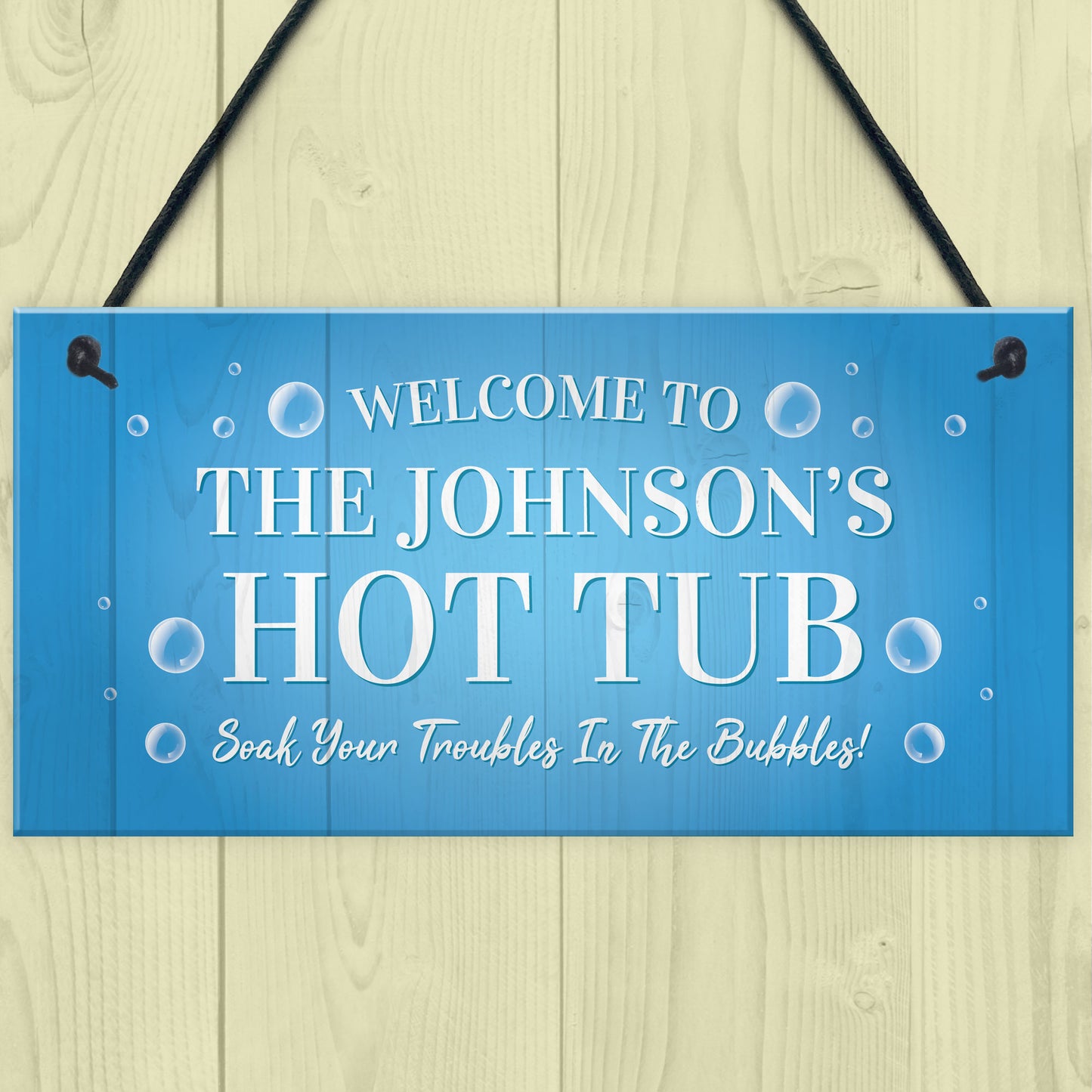 Personalised Hot Tub Decor Signs Novelty Hot Tub Signs Garden