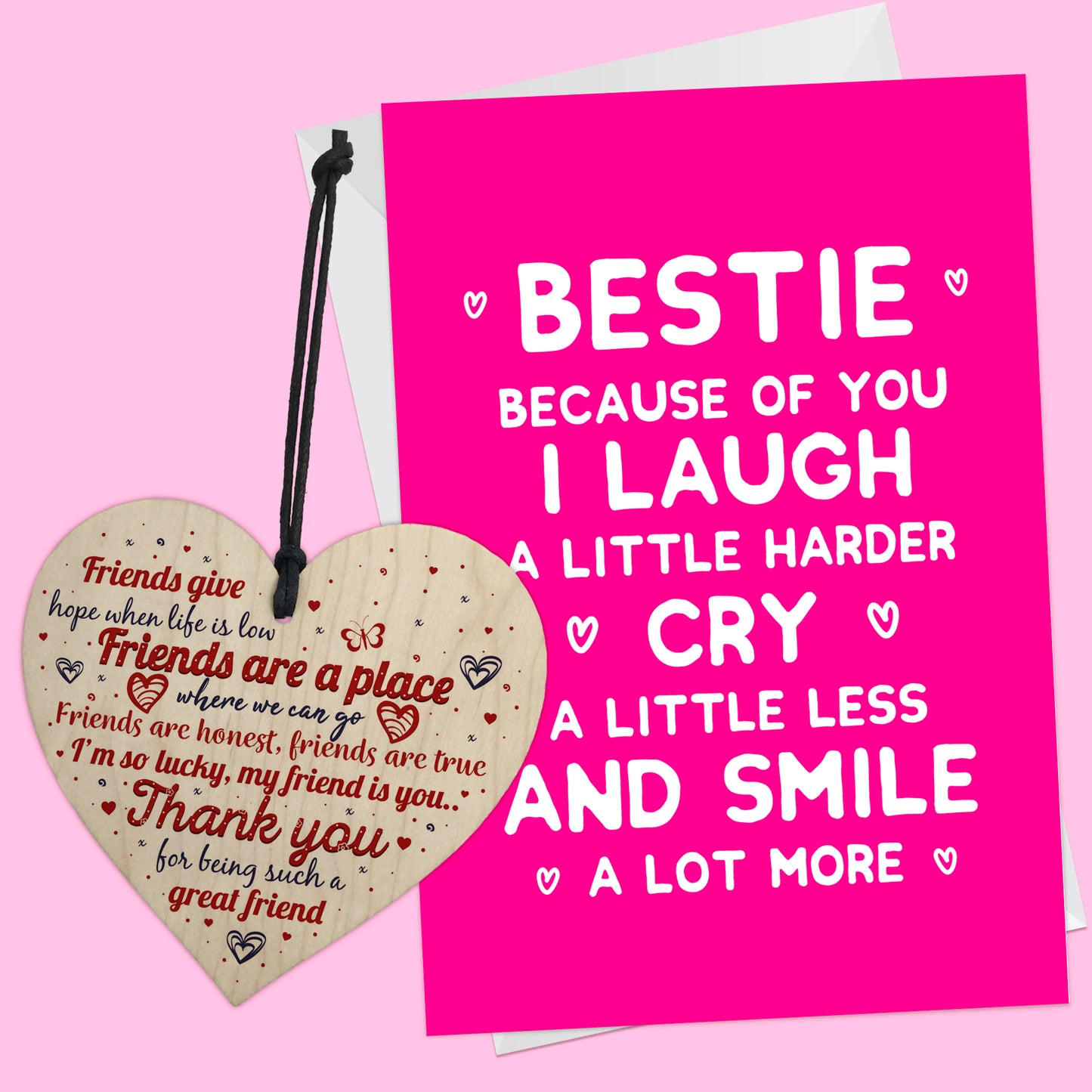 Bestie Thank You Card And Gift For Birthday Friendship Gifts