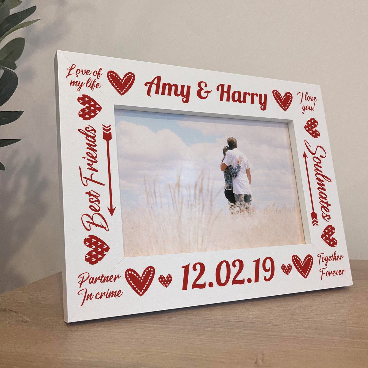 Personalised Photo Frame Gifts For Valentines Anniversary Gifts