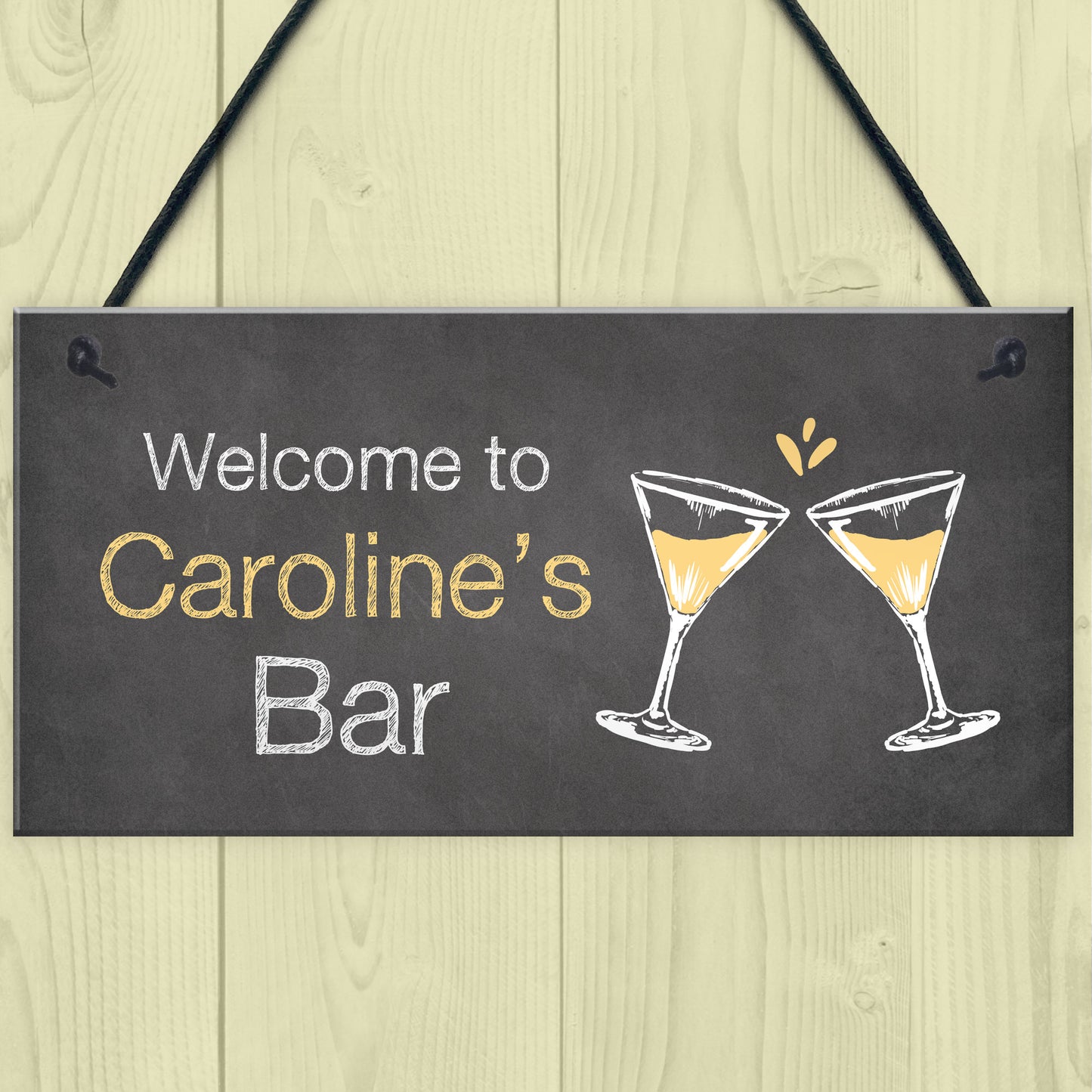 Shabby Chic Bar Sign Home Bar Kitchen Sign Gift For Her