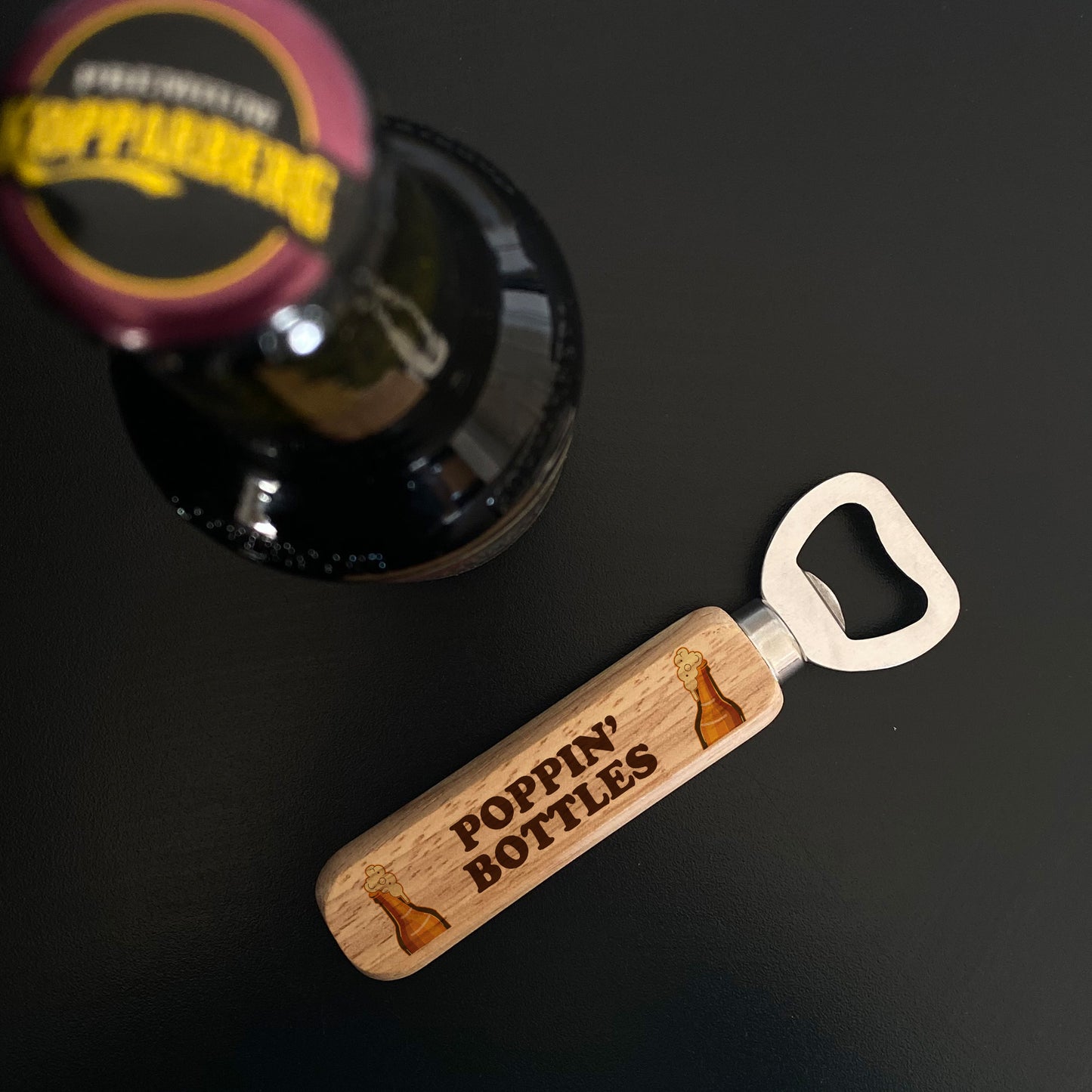 Funny Gift For Men Wooden Bottle Opener Alcohol Beer Gift