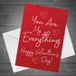 Valentines Day Card For Her Him Valentine's Card For Boyfriend