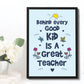 Teacher Print Framed Gift For Teacher Assistant Thank You Gift