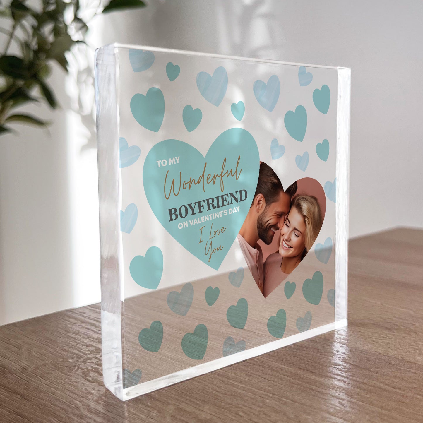 Personalised Valentines Gifts For Boyfriend Acrylic Photo Gift