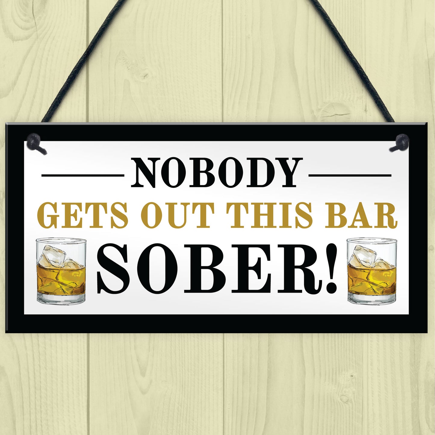 Novelty Home Bar Sign Funny Garden Pub Plaque Alcohol Gift