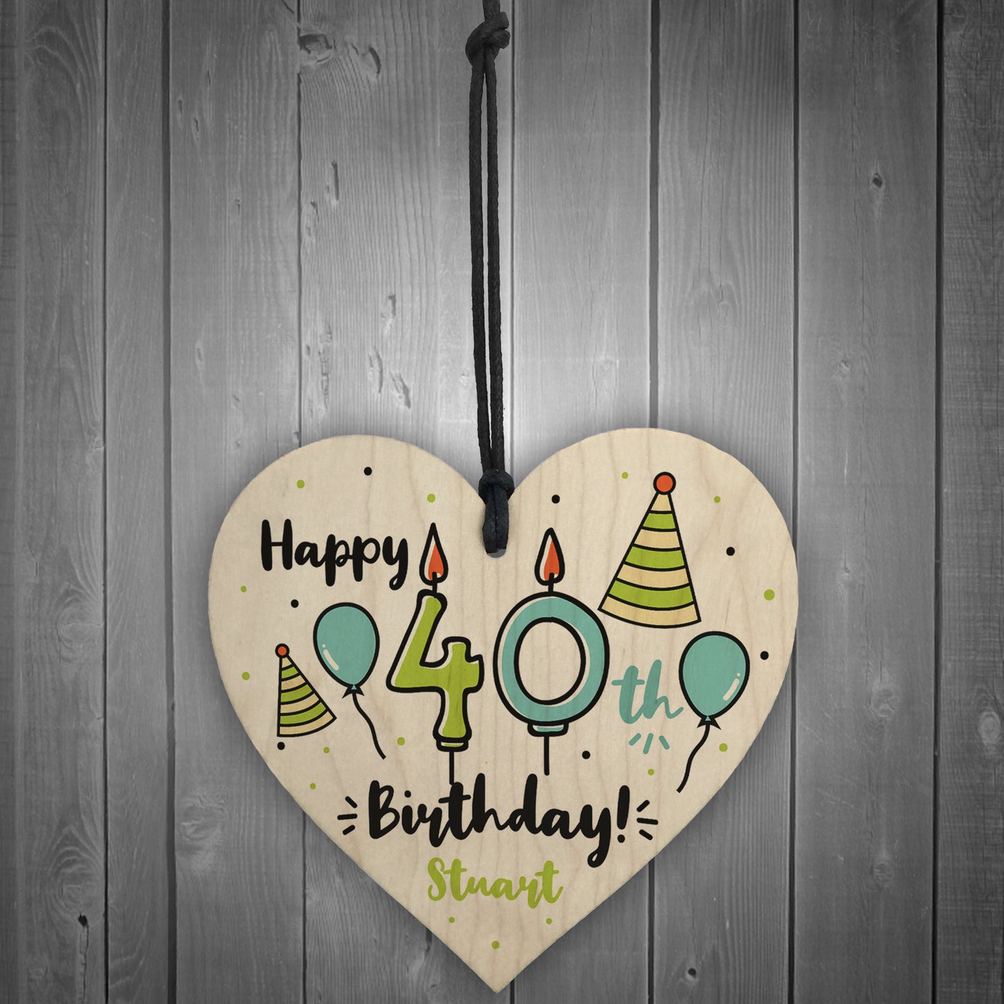 Quirky Personalised 40th Birthday Gift For Him Her Mum Dad