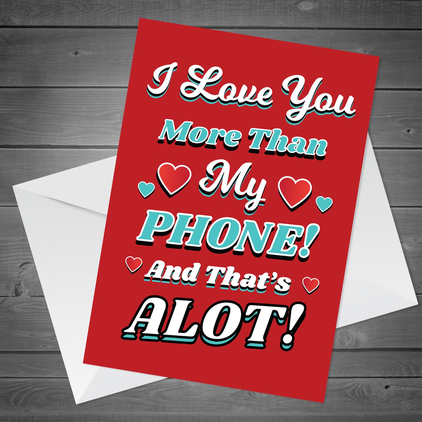 Valentines Card For Boyfriend Husband Phone FUNNY JOKE Card