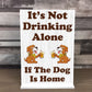 Funny Dog Bar Sign Standing Plaque Home Bar Sign Alcohol Gift