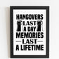 Funny Alcohol Sign Bar Signs For Home Man Cave FRAMED Print