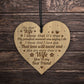 Anniversary Birthday Christmas Gift For Wife Engraved Heart Gift