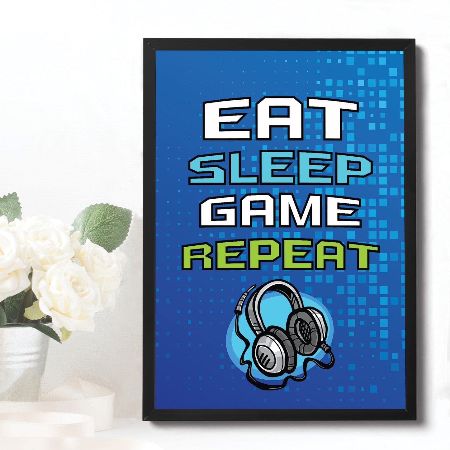 Framed Gaming Print For Son Bedroom Games Room Gamer Gifts