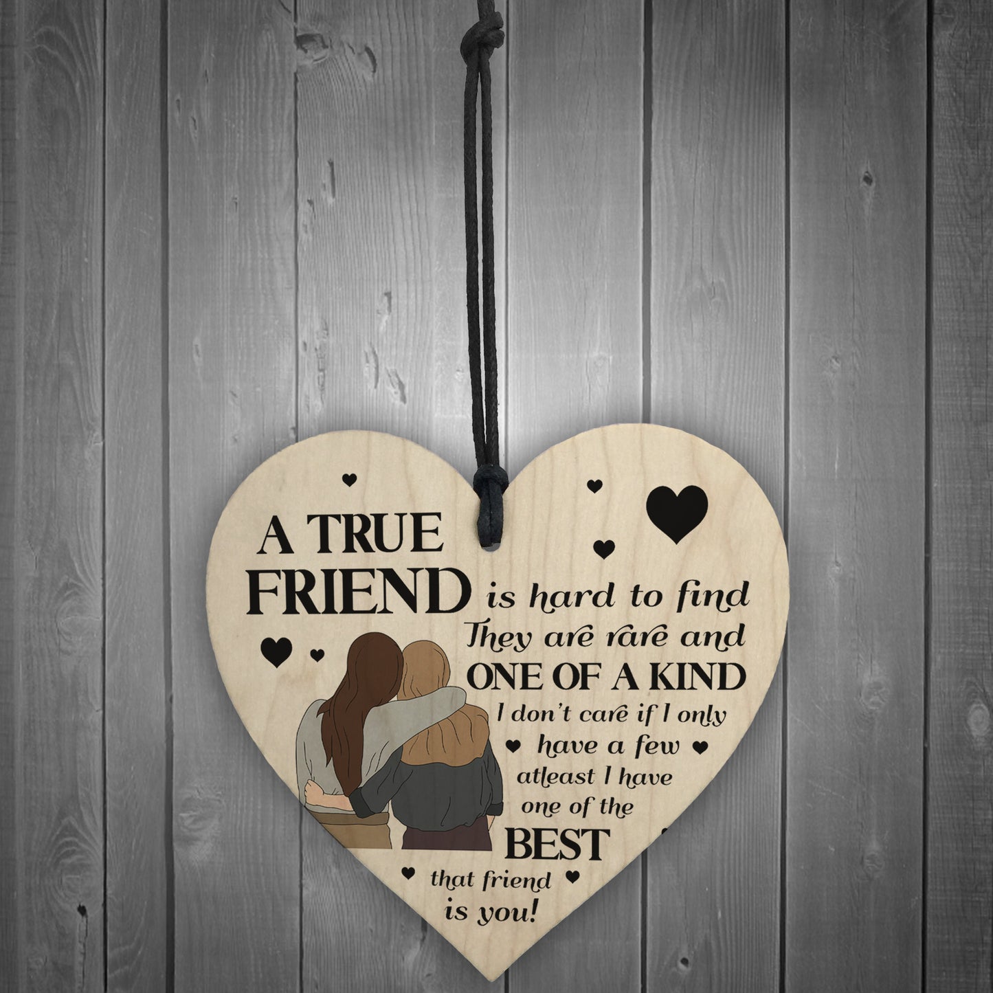 TRUE FRIEND Plaque Friendship Gift Friendship Sign Christmas