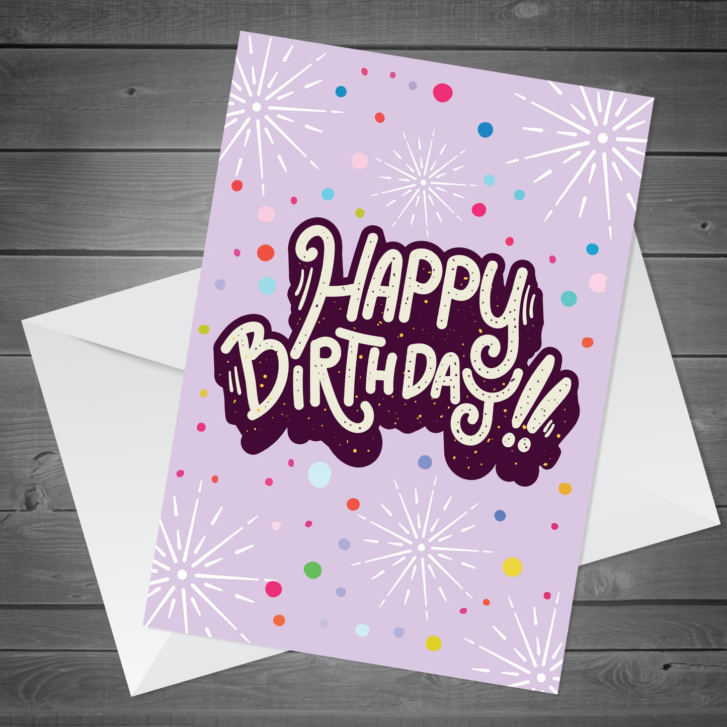 Happy Birthday Cute Polka Dot Birthday Card For Her