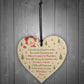 Handmade Teacher Gift Wooden Heart Thank You Leaving Gift