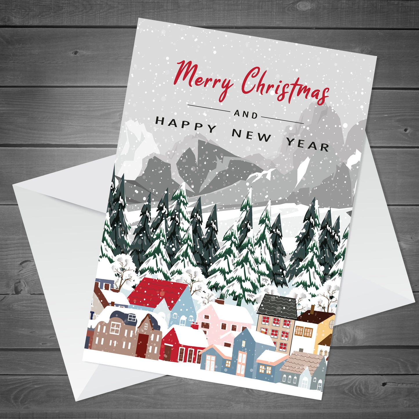 Merry Christmas Happy New Year Card Christmas Card For Friends