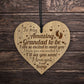 Grandad To Be Gifts Birthday Christmas Gift Engraved Heart Bump