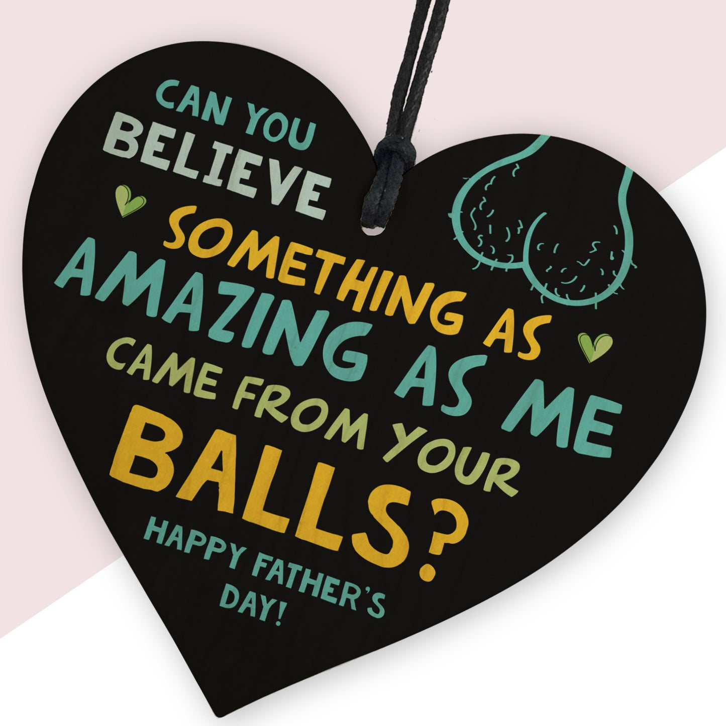 Funny Rude Fathers Day Sign Novelty Gift For Dad From Daughter
