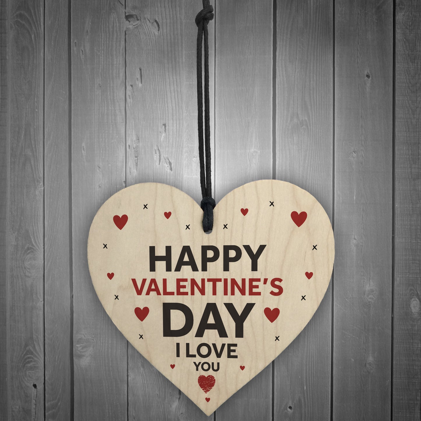Happy Valentines Day Gift Wood Heart Gift For Him Her