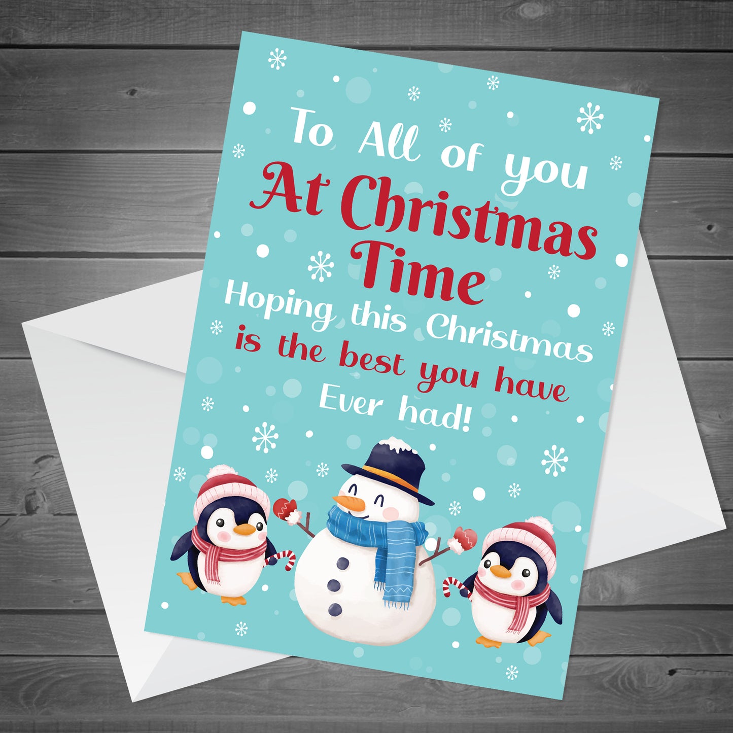 Handmade Christmas Card For Family Friend Neighbours