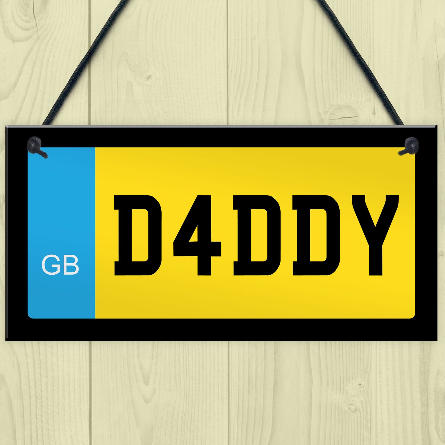 Dad Daddy Novelty Number Plate Sign Fathers Day Gift For Daddy